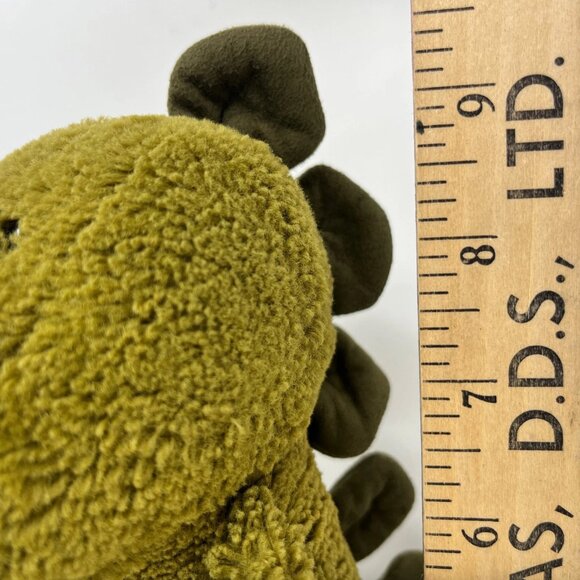 Retired Jellycat London BASHFUL DINO 10" Dark Green Version Dinosaur - Picture 11 of 11